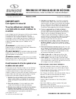 Preview for 23 page of SNOWJOE Sunjoe LJ10M Operator'S Manual