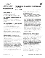 Preview for 37 page of SNOWJOE sunjoe MJ400E Operator'S Manual