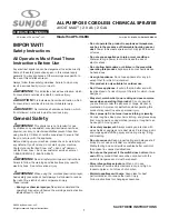 Preview for 2 page of SNOWJOE SUNJOE SJ-APS-2G-RM Operator'S Manual