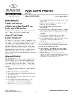 Preview for 2 page of SNOWJOE SUNJOE SJSW26M-RM Operator'S Manual