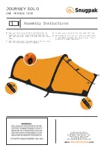 Preview for 2 page of Snugpak JOURNEY SOLO Assembly Instructions