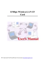 Socket Wireless LAN CF Card 11Mbps User Manual preview