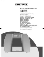 Soehnle BODY CONTROL SIGNAL F3 Operating Instructions Manual preview