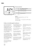 Preview for 8 page of Soehnle Shape F3 Operating Instructions Manual