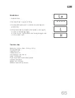 Preview for 65 page of Soehnle Shape F3 Operating Instructions Manual