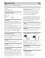 Preview for 4 page of Soehnle STATIVWAAGE 7830 Operating Instructions Manual