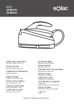 Preview for 1 page of SOLAC CPB6100 Instructions For Use Manual