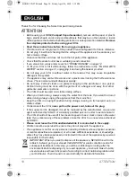 Preview for 10 page of SOLAC CVG9700 Instructions For Use Manual