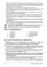 Preview for 22 page of SOLAC PV1610 Instructions For Use Manual