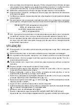 Preview for 28 page of SOLAC PV1610 Instructions For Use Manual