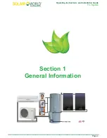 Preview for 4 page of Solair World SAWE-20-270 Installation And Operation Instruction Manual