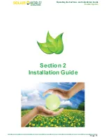 Preview for 16 page of Solair World SAWE-20-270 Installation And Operation Instruction Manual