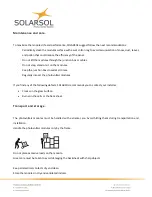 Preview for 15 page of Solarsol SSP27 User Manual