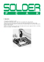 Preview for 3 page of SOLDER PEAK ZD-8908 Manual