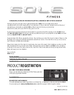 Preview for 3 page of Sole Fitness E20 Owner'S Manual