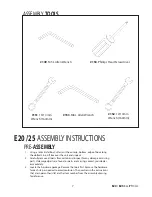 Preview for 9 page of Sole Fitness E20 Owner'S Manual