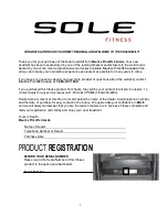 Preview for 3 page of Sole Fitness F63 Owner'S Manual