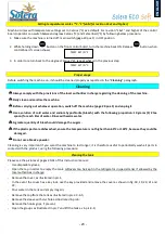 Preview for 24 page of Solera ECO Soft Use And Maintenance Manual