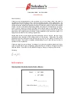 Preview for 2 page of Solesbee's 72" HDBC Owner'S/Operator'S Manual