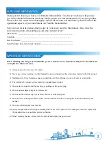 Preview for 2 page of Soleus Air DS1-30-01B Operating Instructions Manual