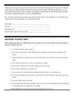 Preview for 4 page of Soleus Air GL-DEH-30-1 Operating Instructions Manual