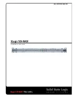 Solid State Logic XLogic SDI-MADI Installation And User Manual preview