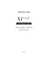 Preview for 1 page of Solid State Logic XLogic Super-Analogue Owner'S Manual