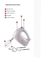 Preview for 2 page of Solimo 200 Watt Hand Mixer Instruction Manual