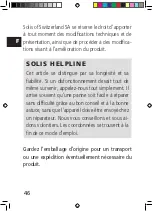 Preview for 46 page of SOLIS THERMOPAD 2260 User Manual