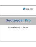 Solmeta Geotagger Pro User Manual preview