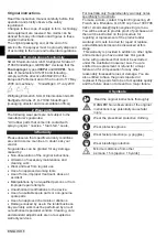 Preview for 4 page of Solo CLEANLINE 309 FA Original Instructions Manual