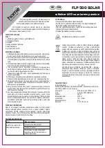 Preview for 9 page of Somogyi Elektronic home FLP 500 SOLAR Instruction Manual