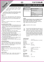 Preview for 8 page of Somogyi Elektronic home FLP5SOLAR Instruction Manual