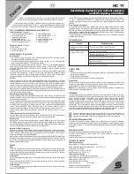 Preview for 9 page of Somogyi HC 11 Instruction Manual