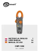 Sonel CMP-1006 User Manual preview