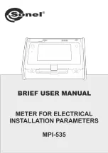 Preview for 1 page of Sonel MPI-535 Brief User Manual