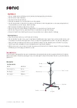 Preview for 2 page of Sonic 4800708 Instructions Manual