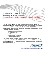 Preview for 2 page of SonicWALL NSA E7500 Getting Started Manual