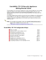 Preview for 2 page of SonicWALL TZ 170 Getting Started Manual