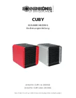 Sonnenkonig CUBY rot Manual preview