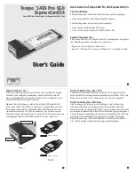 Preview for 1 page of Sonnet Tempo SATA Pro 6Gb ExpressCard/34 User Manual