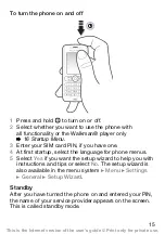 Preview for 16 page of Sony Ericsson W200i User Manual