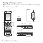 Preview for 10 page of Sony Ericsson W900 User Manual