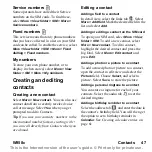 Preview for 47 page of Sony Ericsson W950i User Manual