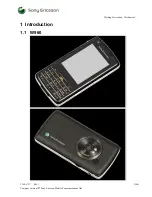 Preview for 3 page of Sony Ericsson W960 Working Instruction, Mechanical