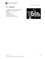 Preview for 7 page of Sony Ericsson W960 Working Instruction, Mechanical