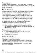 Preview for 17 page of Sony Ericsson WALKMAN W200 (Portuguese) Manual Do Utilizador