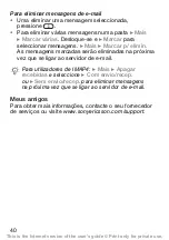 Preview for 41 page of Sony Ericsson WALKMAN W200 (Portuguese) Manual Do Utilizador