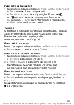 Preview for 54 page of Sony Ericsson WALKMAN W200 (Portuguese) Manual Do Utilizador