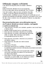 Preview for 76 page of Sony Ericsson WALKMAN W200 (Portuguese) Manual Do Utilizador